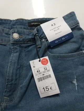 Pantalón vaquero corto de hombre nuevo a estrenar