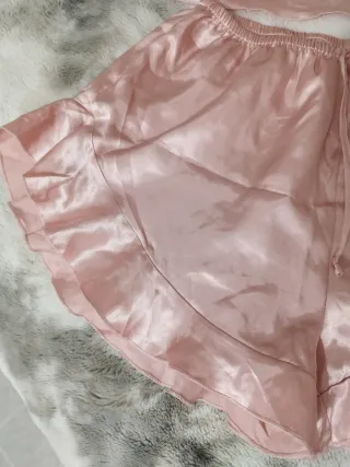 Pijama satén rosa verano