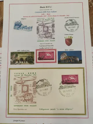 Centenario Poste Italiane 1962 FDC