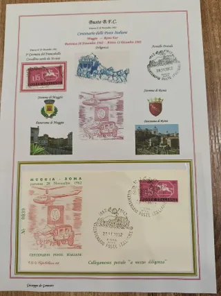 Centenario Poste Italiane 1962 FDC
