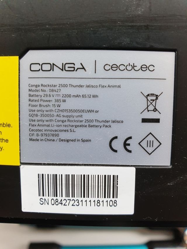 Aspirador Conga Rockstar 2500 Thunder Flex Animal