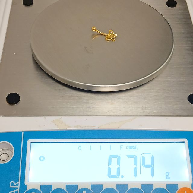 Piercing Oro Mariposa Circonita