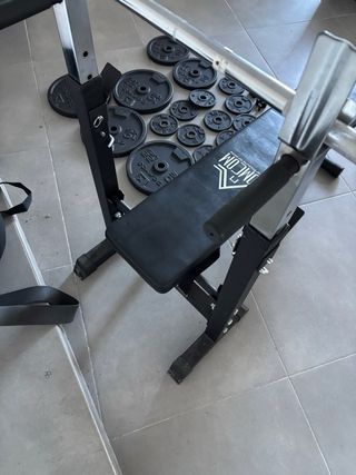 Press Banca Completo + Accesorios Gimnasio