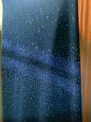 Vestido fiesta azul eléctrico L pedrería