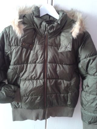 Abrigo acolchado verde