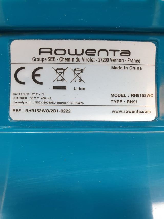 Aspirador de mão Rowenta Air Force Serenity 25.2V