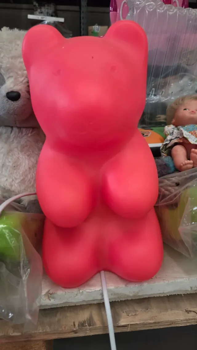 Lampada da Tavolo Design Orso Rosso