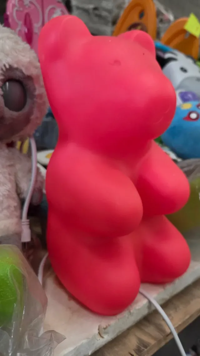 Lampada da Tavolo Design Orso Rosso