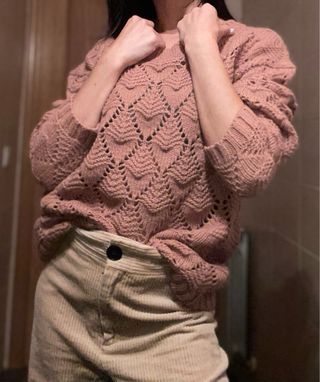 Suéter Southern Cotton Rosa Talla S