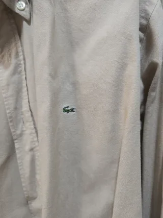 Camisa Lacoste Beige Talla M