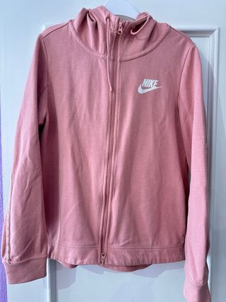 Sudadera Nike con cremallera rosa Talla M