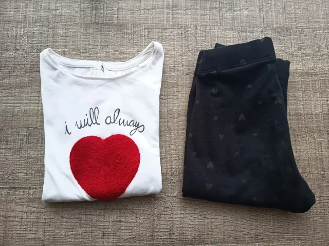 Lote Camiseta Zara y Pantalón H&M T:4-5