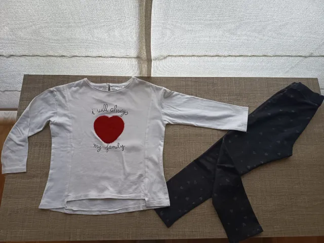 Lote Camiseta Zara y Pantalón H&M T:4-5