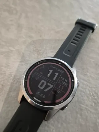 Garmin Fenix 7S PRO Solar Negro/Plata