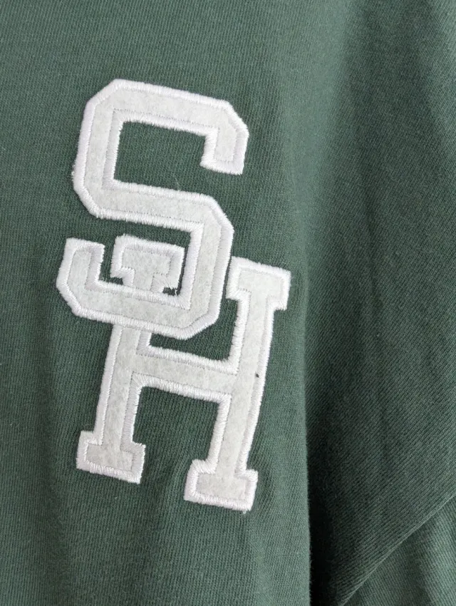 Polo manga larga verde y blanco The Stronghold