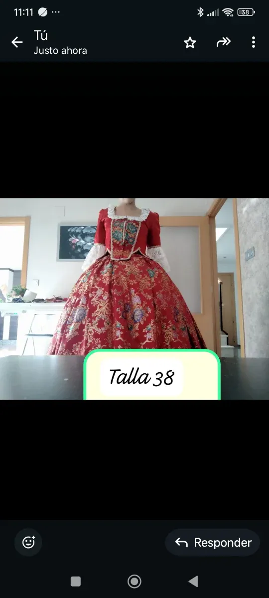 Traje Fallera Talla 38