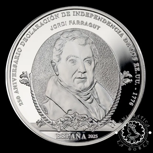 Moneda 10€ Plata PROOF Jordi Farragut España 2025