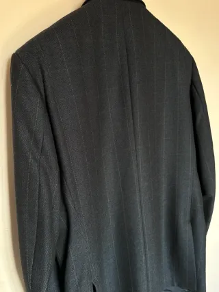 Giacca Uomo Vintage 100% Lana Pettinata Taglia 52