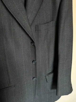 Giacca Uomo Vintage 100% Lana Pettinata Taglia 52