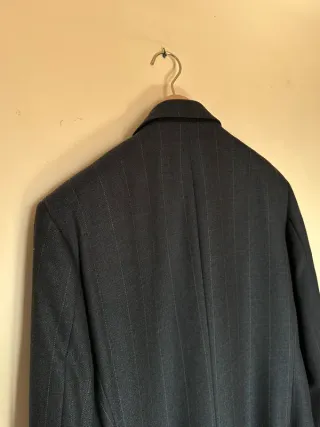 Giacca Uomo Vintage 100% Lana Pettinata Taglia 52