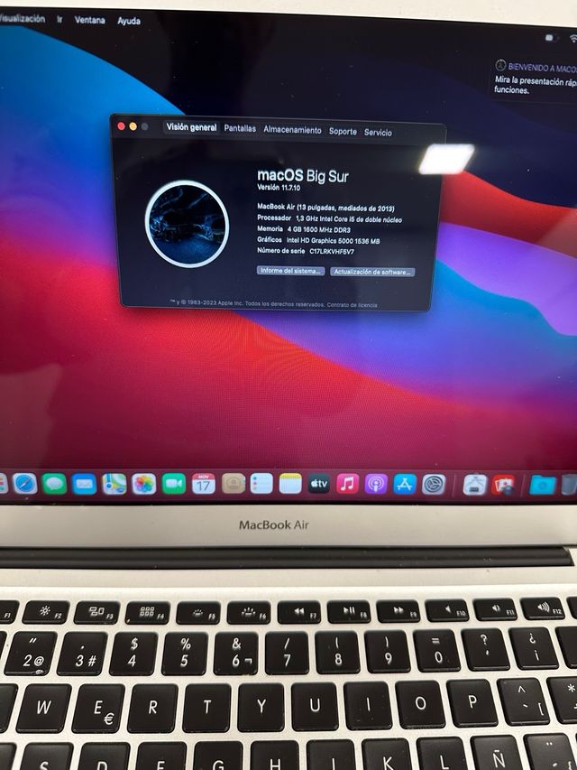 MacBook Air 2013 Plata