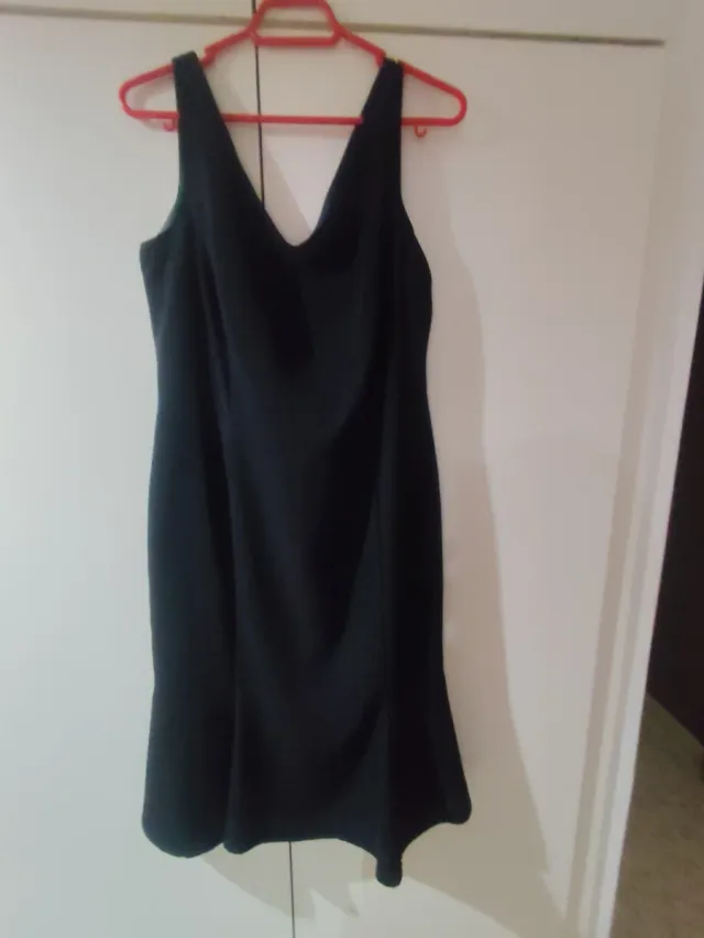 Vestido Negro Elegante Talla 44