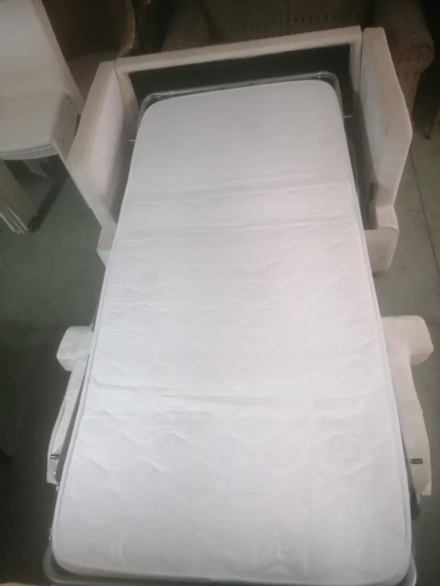 Sofá cama de tela