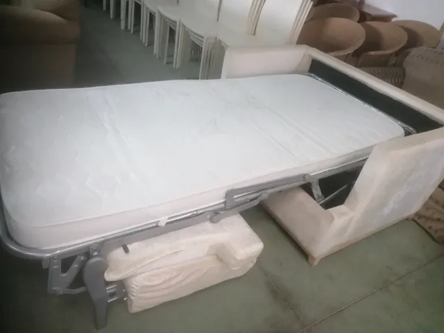Sofá cama de tela