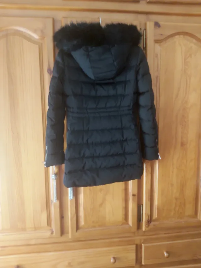 Abrigo plumas Zara negro