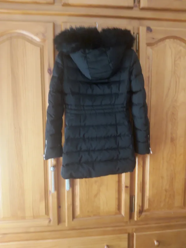 Abrigo plumas Zara negro