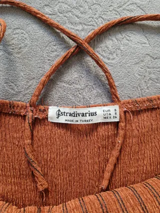 Mono corto tirantes rayas naranja