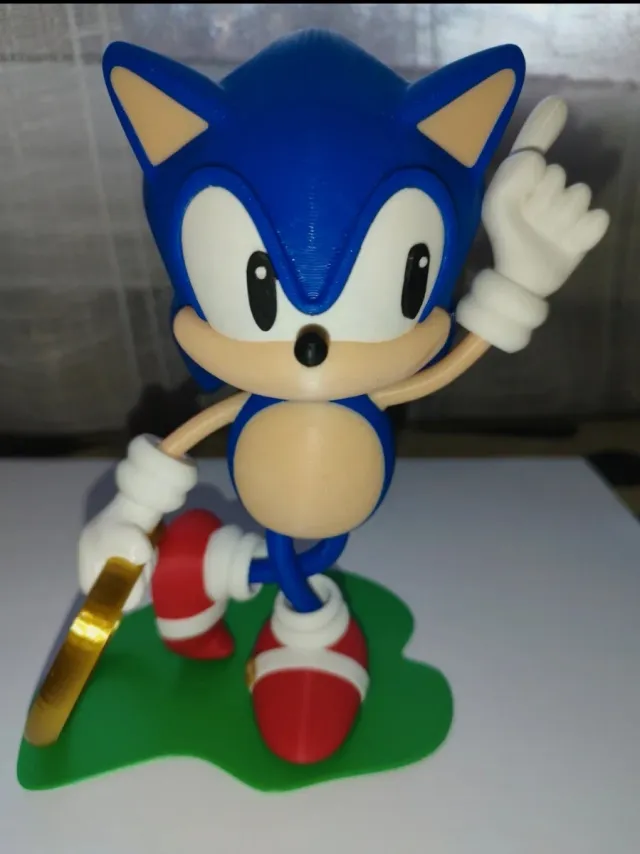 Figura Sonic Impresión 3D