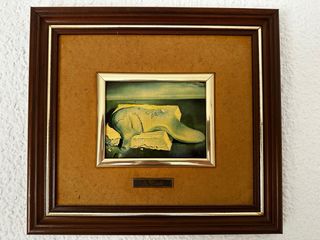 Lote 5 cuadros vintage marco madera