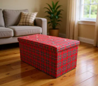 Pouf contenitore con strass