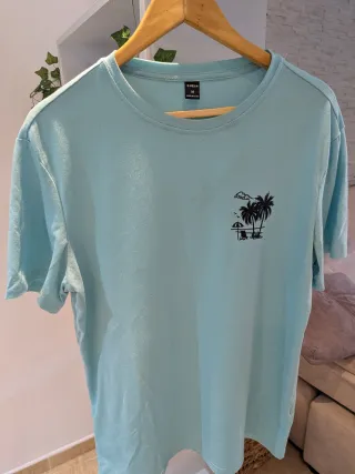 Camiseta Shein Talla M Palmeras