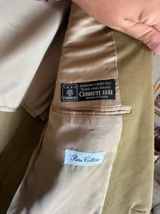 Giacca Cerruti Vintage Cotone Taglia 52