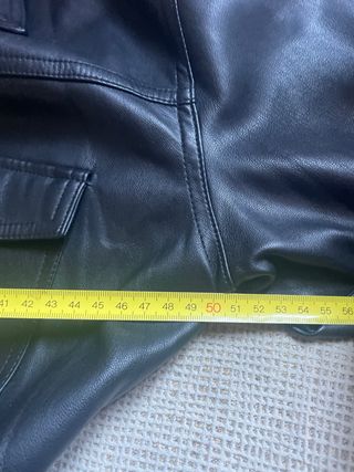 Chaqueta/Vestido Cuero Zara Negro