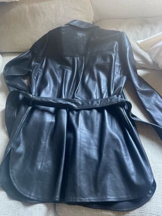 Chaqueta/Vestido Cuero Zara Negro