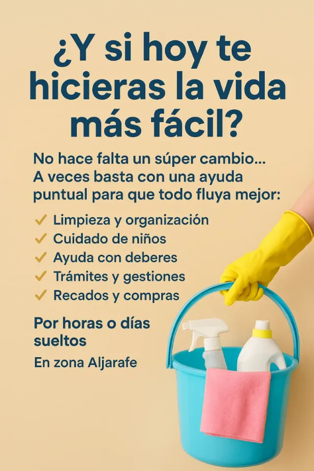 Necesitas una ayuda? Limpieza y cuidado