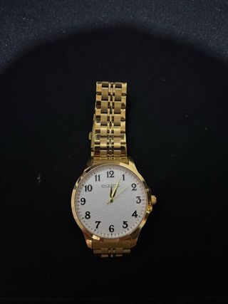Reloj Exactime Acero Dorado
