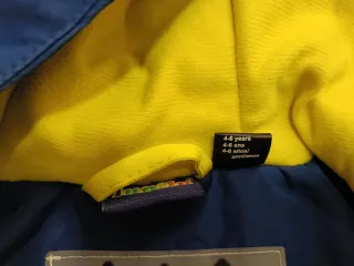 Chaqueta esquí niño azul y amarillo 4-6 años