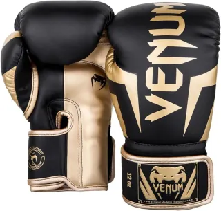 Guantes Boxeo Profesional Venum Negro/Dorado