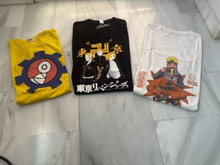 Conjunto 3 Camisetas Anime