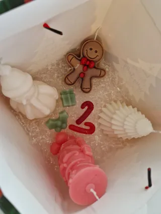 Box candele natalizie in cera di soia