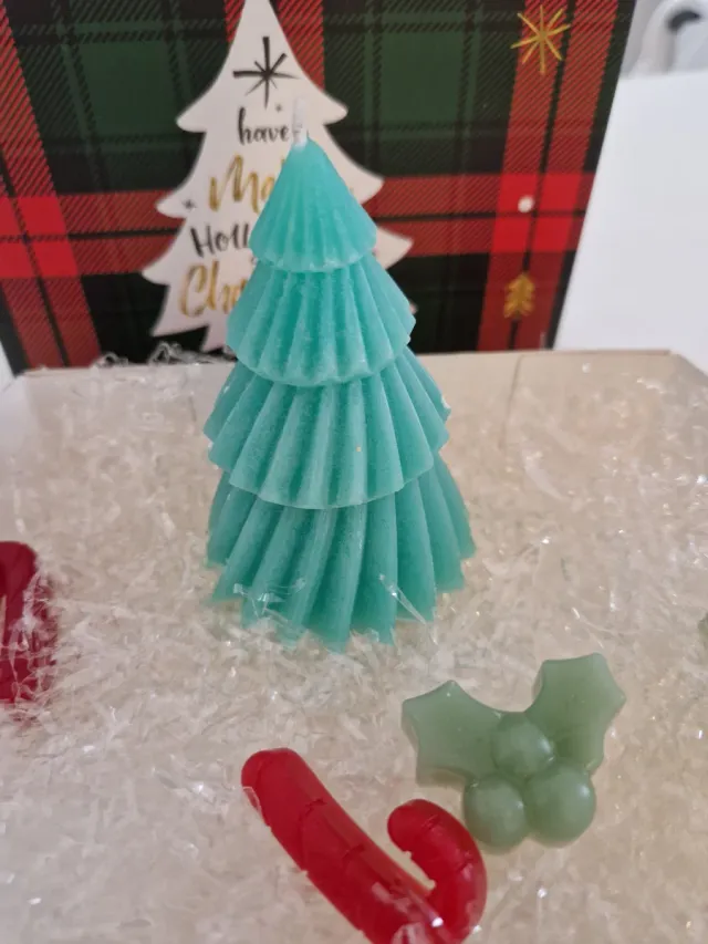 Box candele natalizie in cera di soia