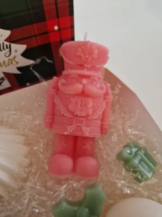 Box candele natalizie in cera di soia