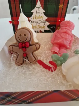 Box candele natalizie in cera di soia