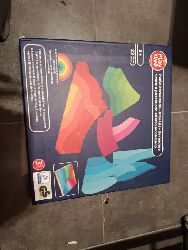 Puzzle Arcobaleno Montessori in Legno