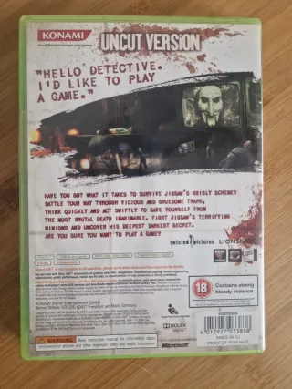 Saw Xbox 360 Konami Survival Horror