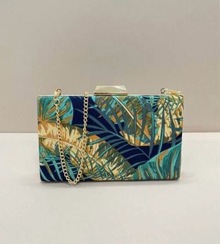 Bolso de mano estampado tropical